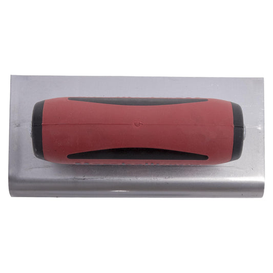 6 x 3 inch brick trowel - 1 curved/1 straight end 3/8R, 1/2L - DuraSoft handle
