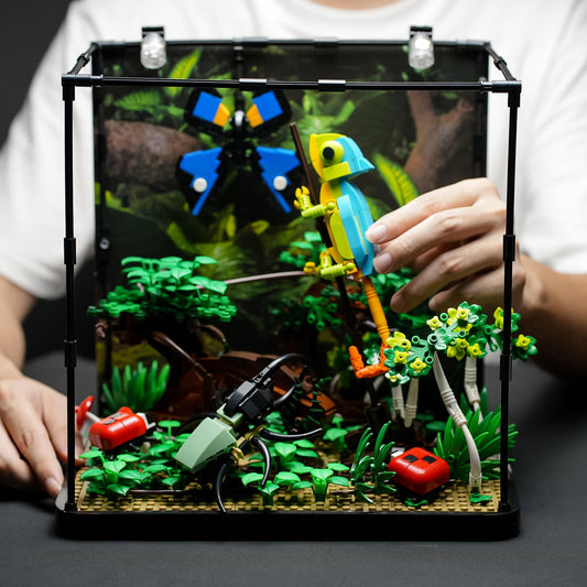 Flower Insect Tank Building Set compatible with Lego for Adults, Creator Construction Kit for Boys and Girls aged 12 and up. Includes 1284 pieces.