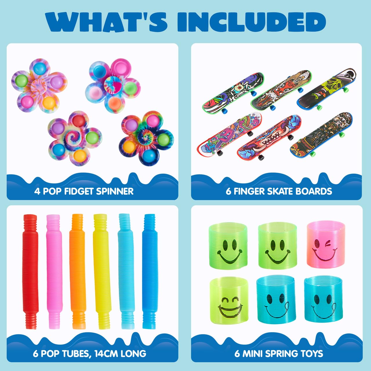 JOYIN 60 Pieces Kids Birthday Party Favor Set, Popular Fidget, Party Toys, Goodie Bags Fillers for Kids Birthday Party Favors, Giveaways, Classroom Prizes.
