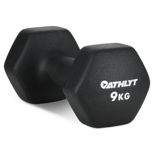 Athlyt - Neoprene dumbbells weights, 2 X 9 kg