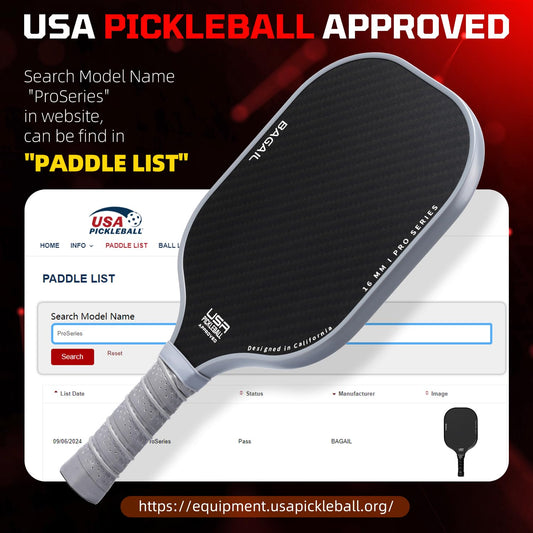 BAGAIL Pickleball Paddle Set with 4 balls, light, high shock absorption, ergonomically designed, suitable for indoor and outdoor pickleball games.
