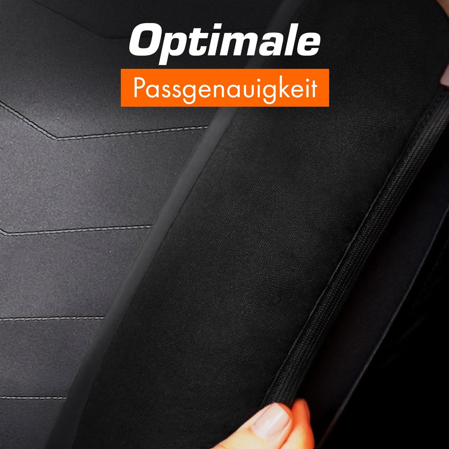 Upgrade4cars car seat covers set for the front seats in black | Car protectors universal black car seat cover for summer and winter | Car accessories for interior | Gifts for women and men