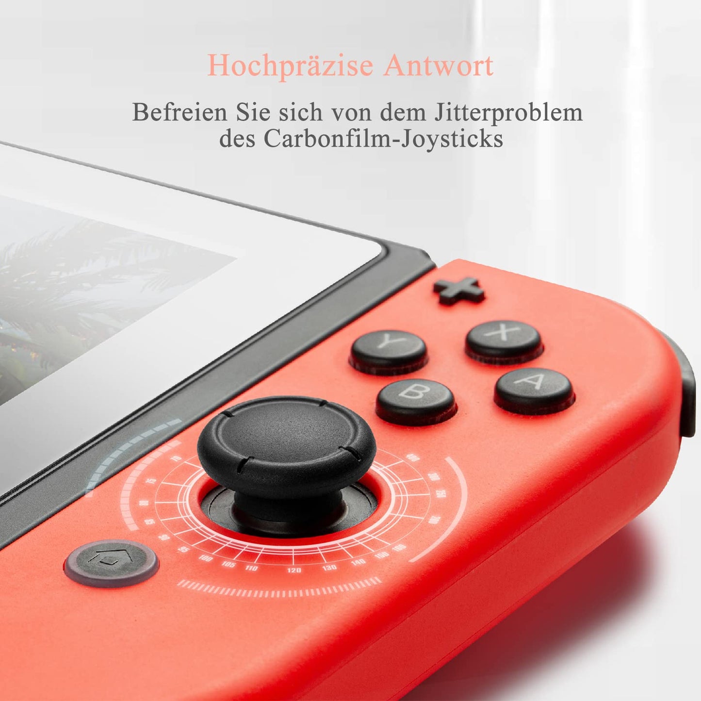 GuliKit Joycon Hall Effect Sensor Joystick 4 Pack, No Drift Joy Con Controller for Switch/OLED/Lite, Low-Power Left/Right Joystick with Repair Tool