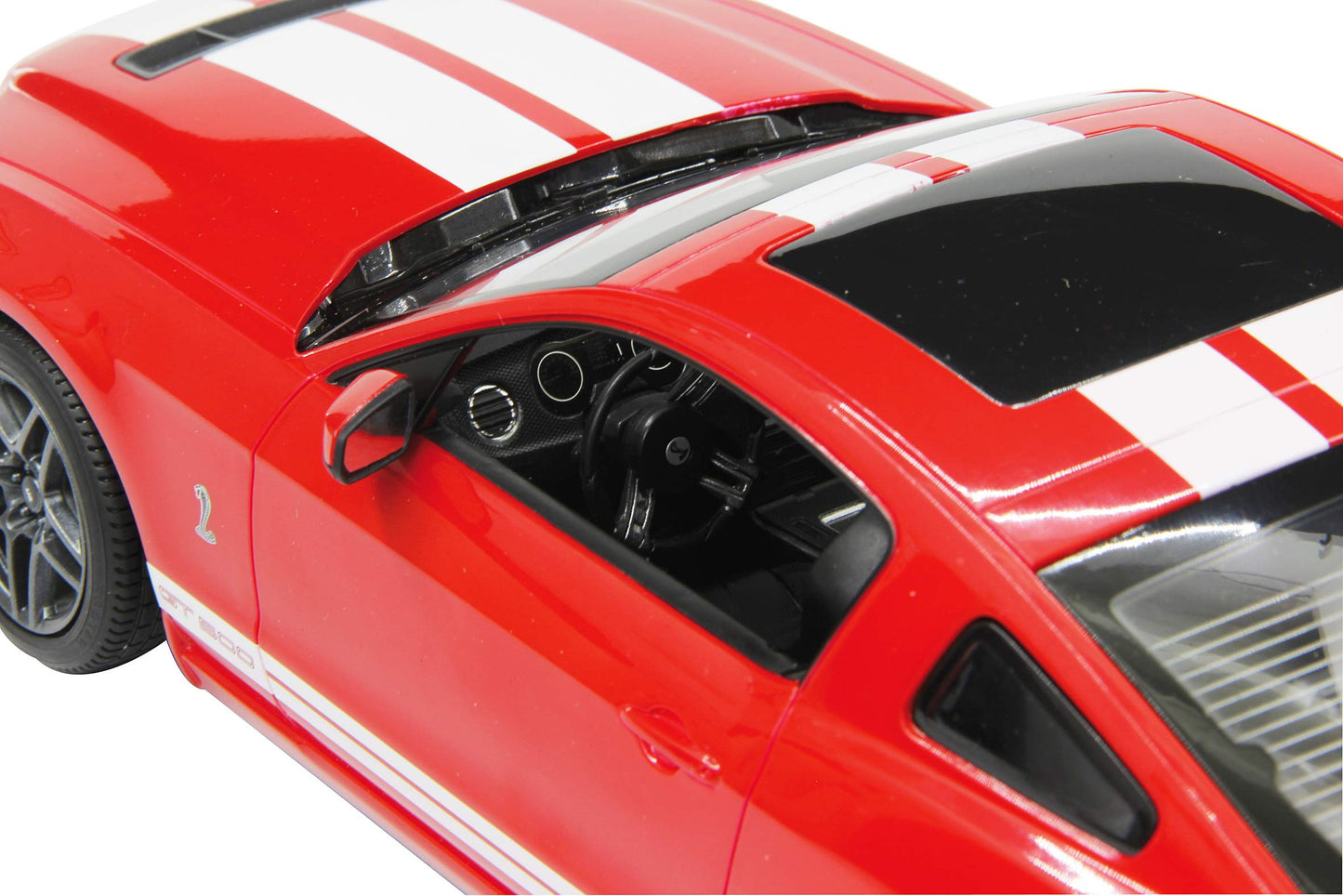 JAMARA Ford Shelby GT500 1:14 2.4GHz - officially licensed, approx. 1 hour drive time at 11 Km/h, LED lights, perfectly recreated details, detailed interior, high-quality craftsmanship.