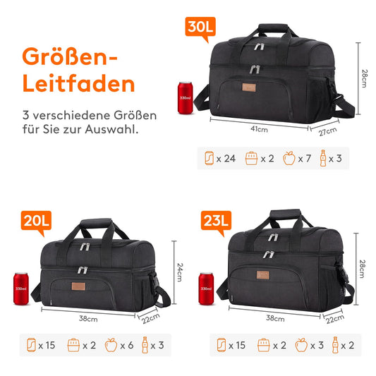 Lifewit large cooler bag for 27/32/48 cans, insulated lunch tote, lightweight, portable cooler, double-layered for picnics, beach, work