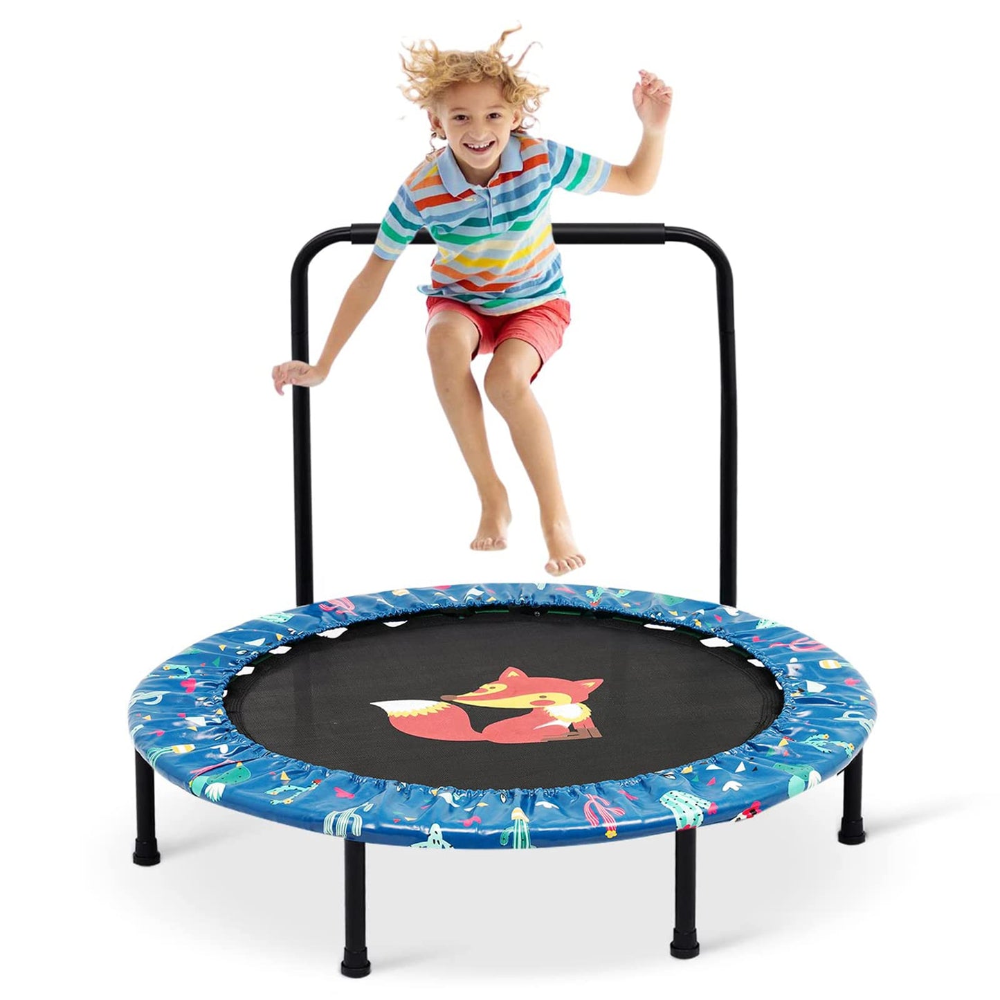 HOMCENT Kids Trampoline, 96 cm Mini Trampoline for Kids Indoor Outdoor Jumping Garden Trampolines