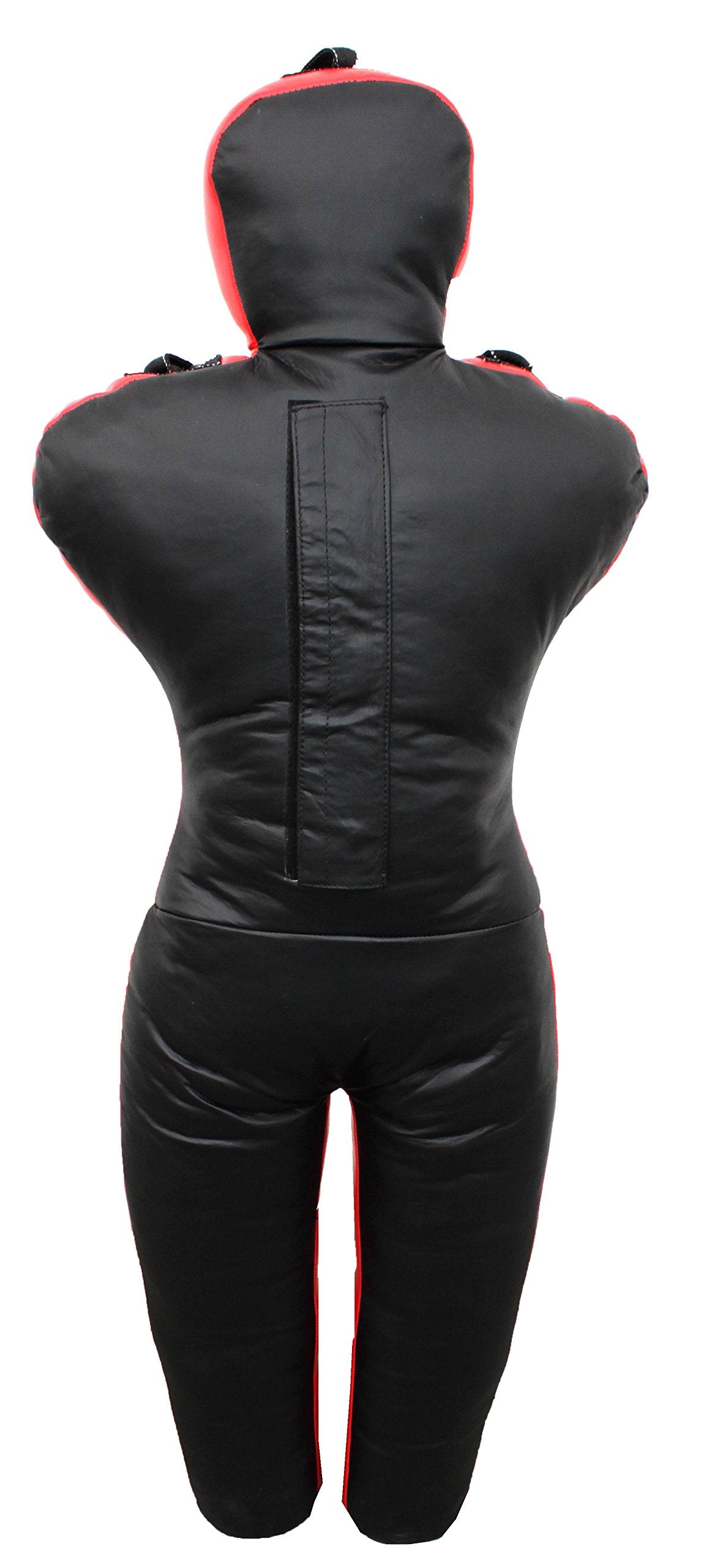 Lisaro Training Dummy Size 170 cm pre-filled | Box Dummies | with loops (straps) | black-red | hanging | Grappling Dummy, Training Doll, Martial Arts, Jiu-Jitsu, Wrestling, MMA, Judo/Filled
