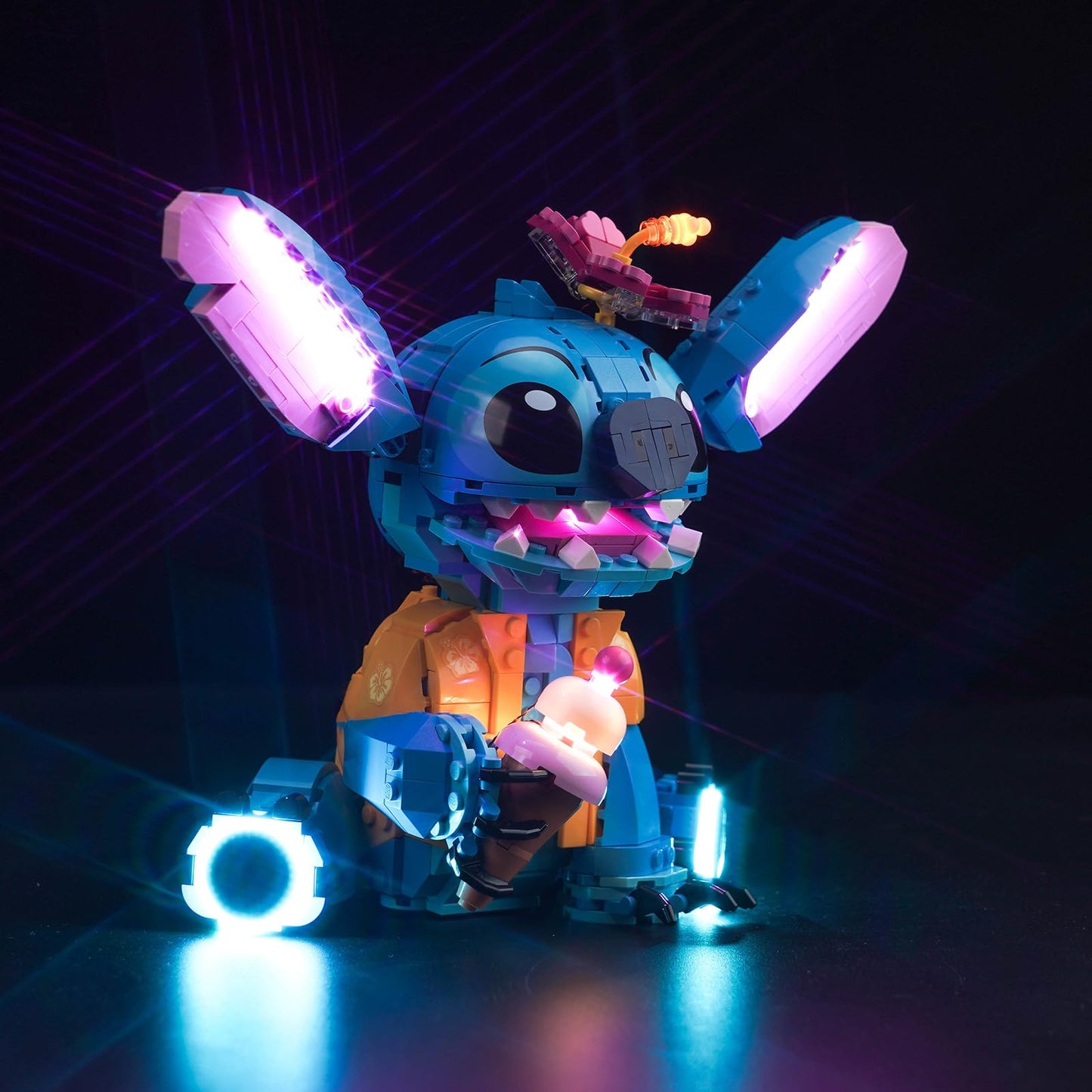 Remote Control Light Kit compatible with Lego Stitch (no model), LED lighting set compatible with Lego 43249 Stitch Creative Toy