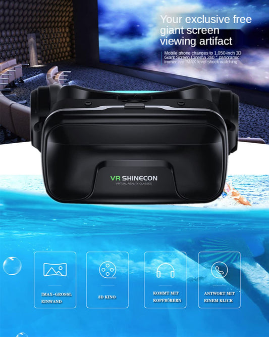 VR headset for smartphones,VR glasses Virtual Reality 3D with Bluetooth remote control Experience games for Android/iOS 4.7-7.2 inch phones Kids Adults Gift 2023 New