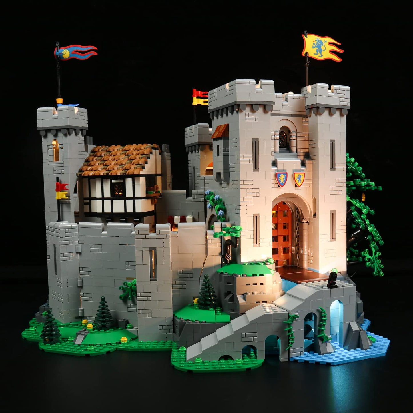 LED Light Set Compatible with Lego Lion Knight Castle, LED Lighting Set for 10305 Lion Knight Castle, DIY creative toy decoration lights (Bricks not included) - Standard Version