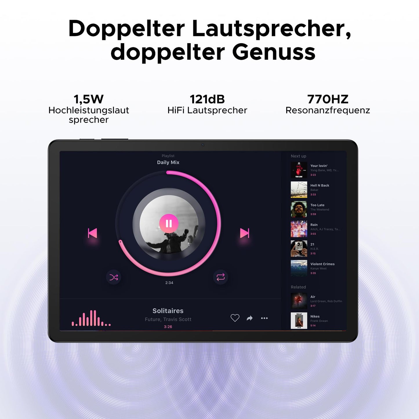 DOOGEE Tab G6+ 2025 – Latest Android 15 AI Tablet 11 inches, FHD+, Tablet with SIM Card Slot, 32 GB RAM + 256 GB ROM/2 TB, 8000mAh, Octa-Core T7280, 4G LTE, Widevine L1, Bluetooth 5.0, GPS
