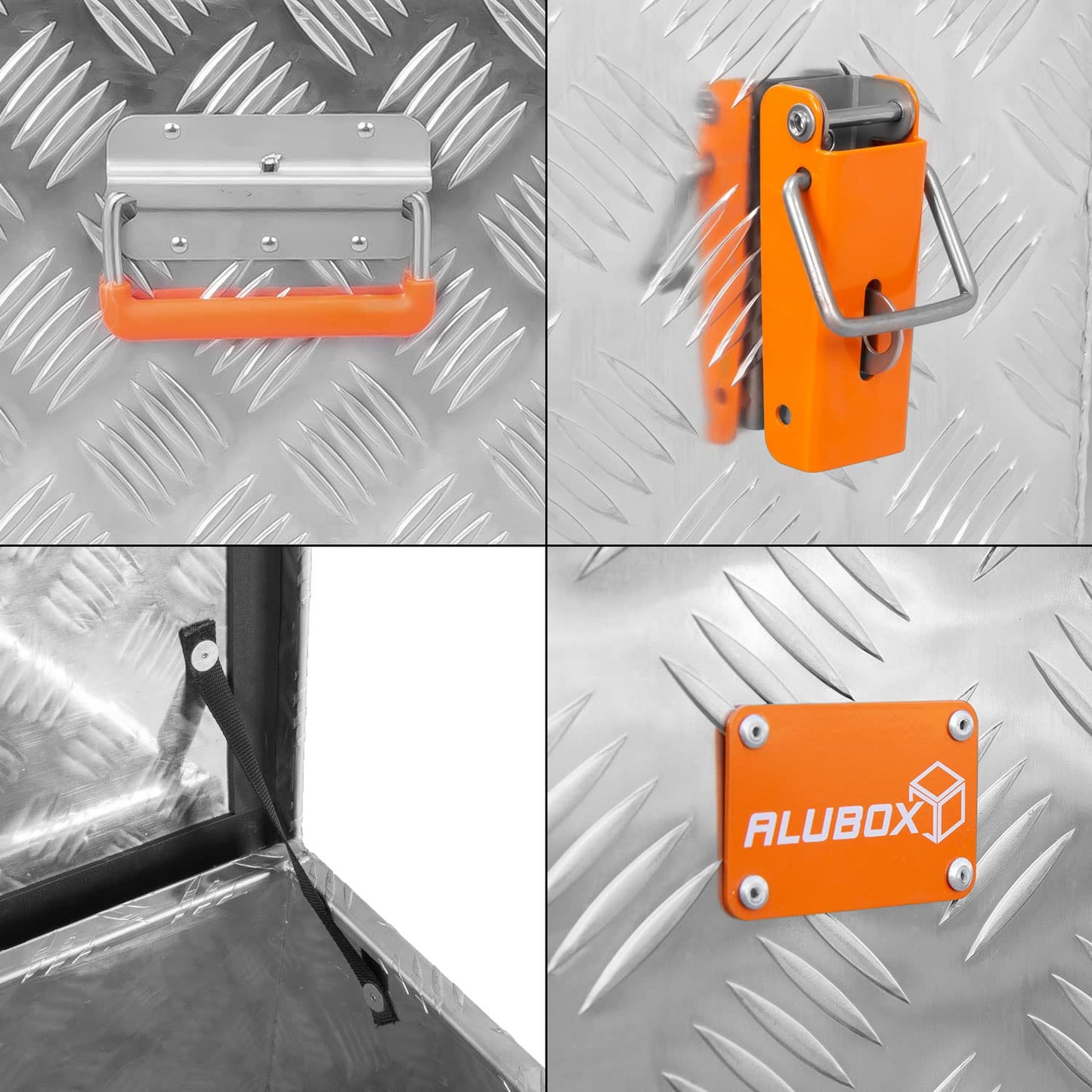 aluminum toolbox corrugated plate ABX-RL67 aluminum 1.5mm toolbox lightweight and durable 67 liters