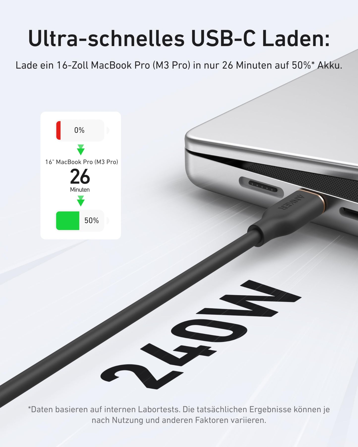 Anker Powerline III Flow, USB C to USB C Cable 240W, Type C Cable 90cm, Compatible with iPhone 16/15 Series, MacBook Pro/Air, iPad Pro/Air, Galaxy S24, Pixel, Switch, LG (USB 2.0, Midnight Black)