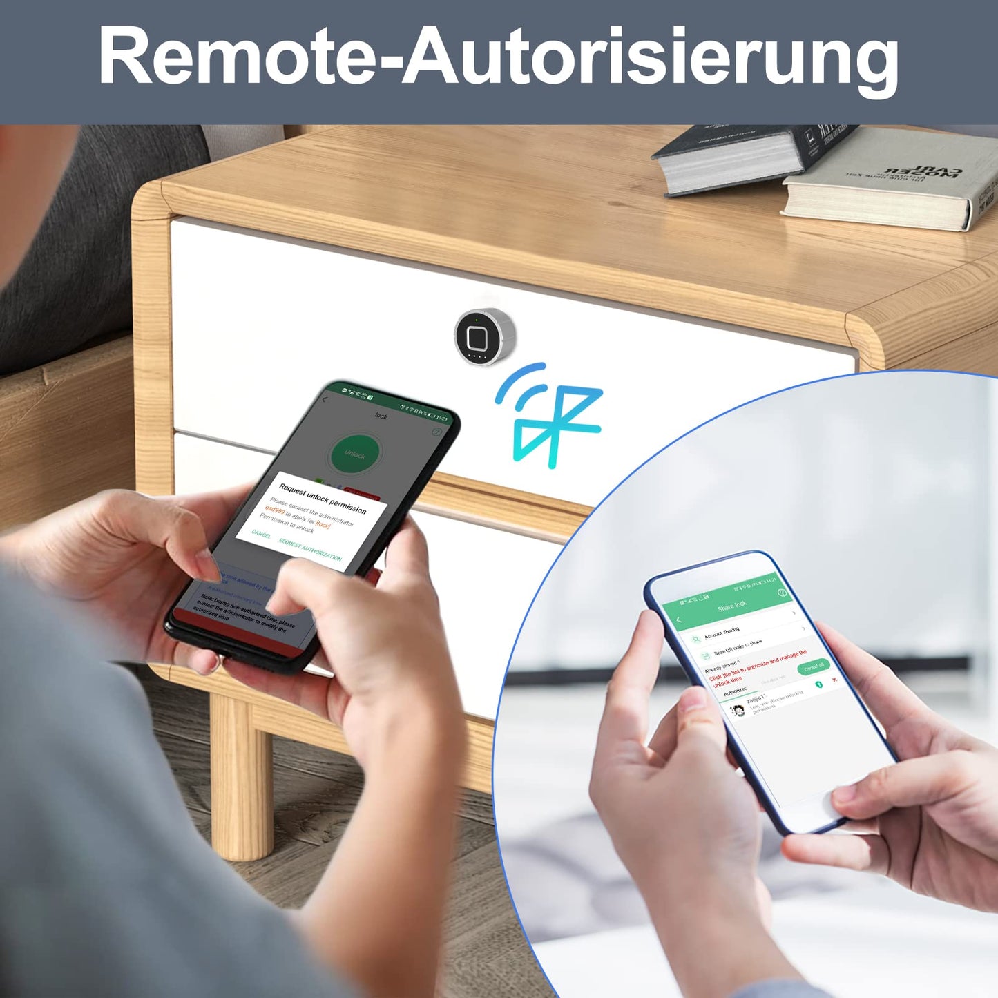 Fingerprint lock, Eseesmart mailbox lock, furniture lock with fingerprint APP, electronic cabinet lock with 3 locking tongues, drawer lock for locker house office 30mm.