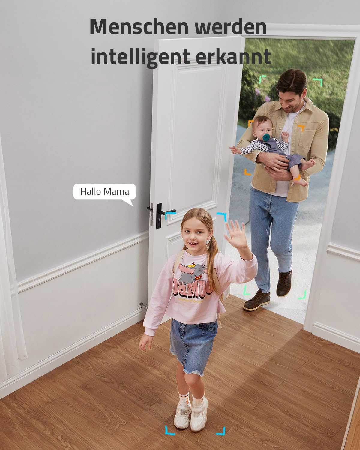 eufy Security Indoor Cam C120, 2K plug-in surveillance camera for indoor use, WiFi, person detection, IP camera, voice assistant, motion sensor, night vision, HomeBase not compatible.