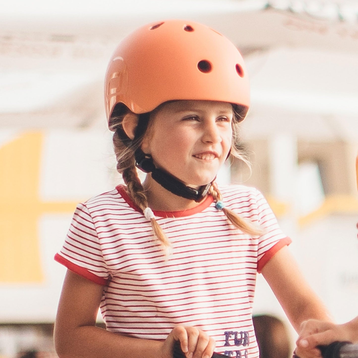 Scoot & Ride Kids Bike Helmet, Peach, 51 to 55cm