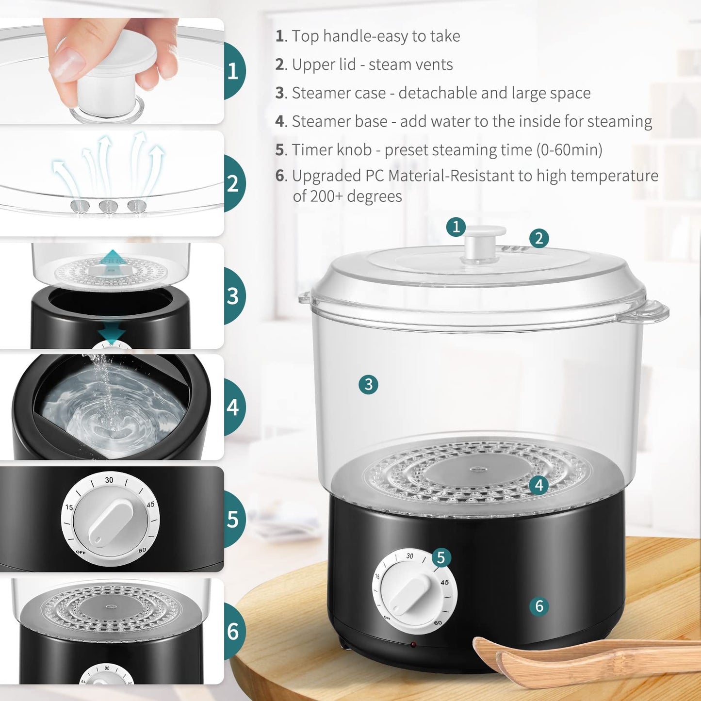 Aomdom Electric Towel Warmer, Towel Steamer with Towel Clip, Hot Towel Warmer Spa. Quickly heats up to 202°F within 10 minutes for spa/face care/hair salon/home use.