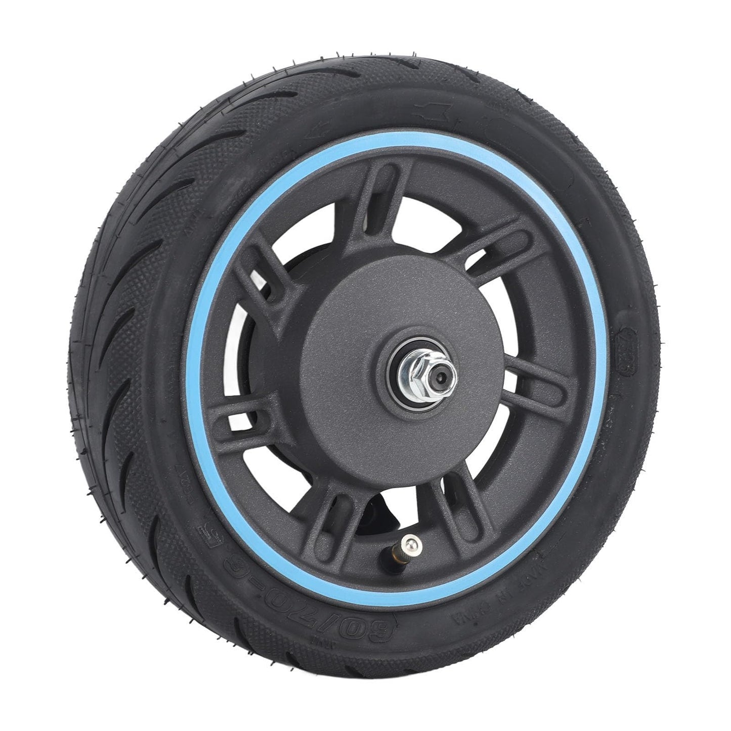BuyWeek Electric Scooter Front Wheel for MAX G30D, Explosion-proof Front Wheel Tire Non-slip Electric Scooter Front Wheel Vacuum Tire Replacement.
