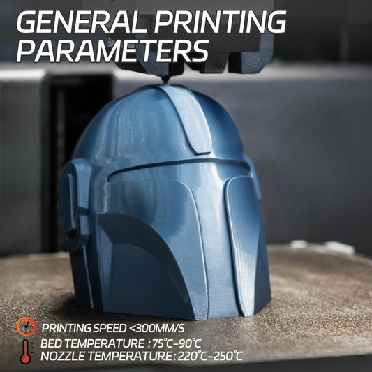 Metallic PETG Filament 1.75mm, TINMORRY PETG 3D Printing Filament, PETG with fast flow rate, compatible with Bambu Lab FDM 3D printers, 1kg, 1 spool, Metallic Blue.