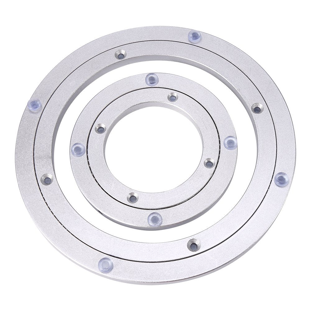 Tabletop swivel turntable ball bearing TV, monitor,e aluminum for dining table, kitchen appliances, etc. Lazy Susan (outer diameter-20cm / 7.9inch)