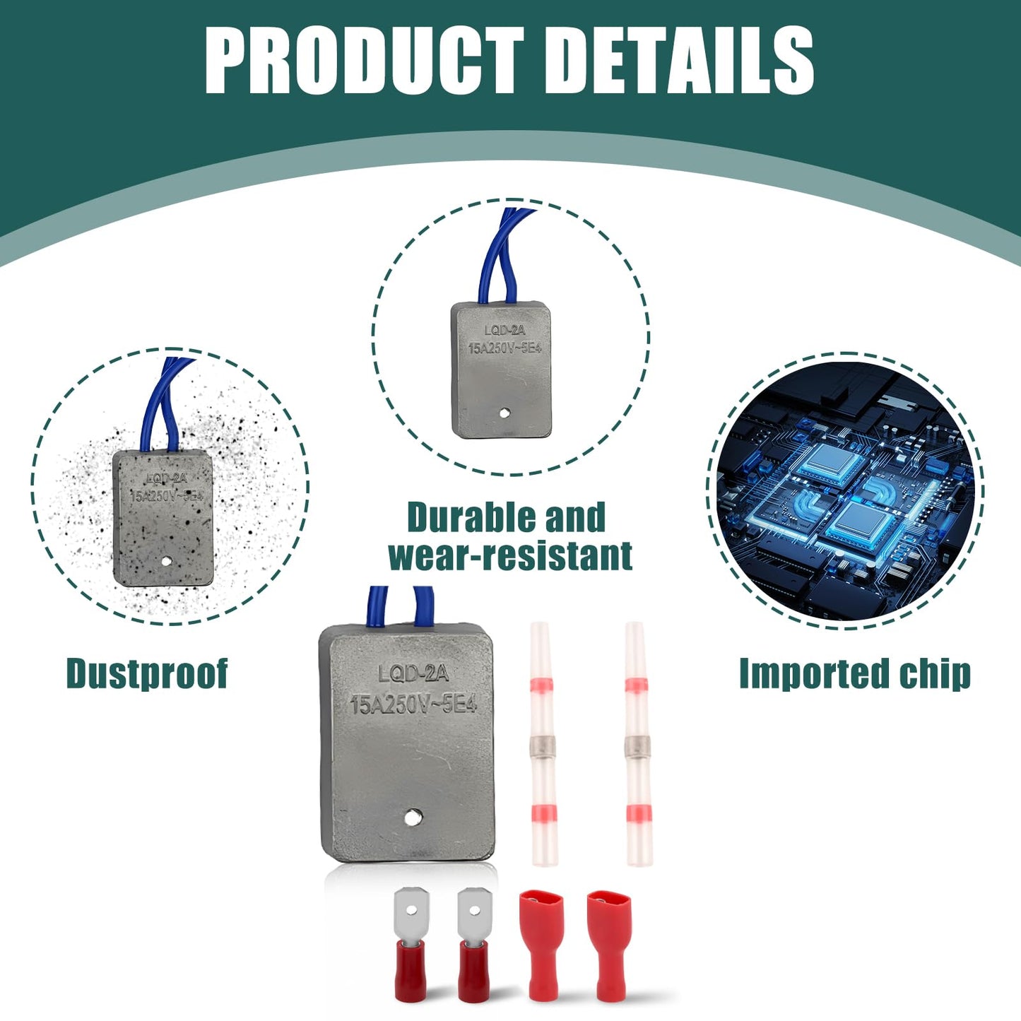Soft Start Module Set, 15A 230V Electric Tools Soft Start-Up Current Limiter Module Set with Installation Accessories Electric Tools Starting Resistance Soft Start for Circular Saw Miter Saws Handheld Circular Saw
