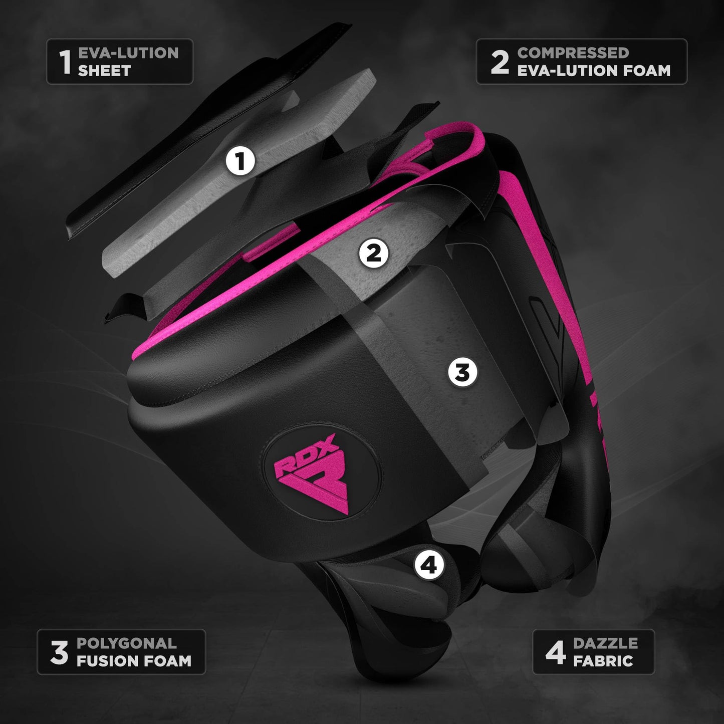 RDX Head Guard Boxing for kickboxing, martial arts, MMA training, Maya Hide leather Kara sparring Muay Thai headgear, boxing helmet Krav Maga, Karate and Taekwondo headgear (multipurpose packaging)