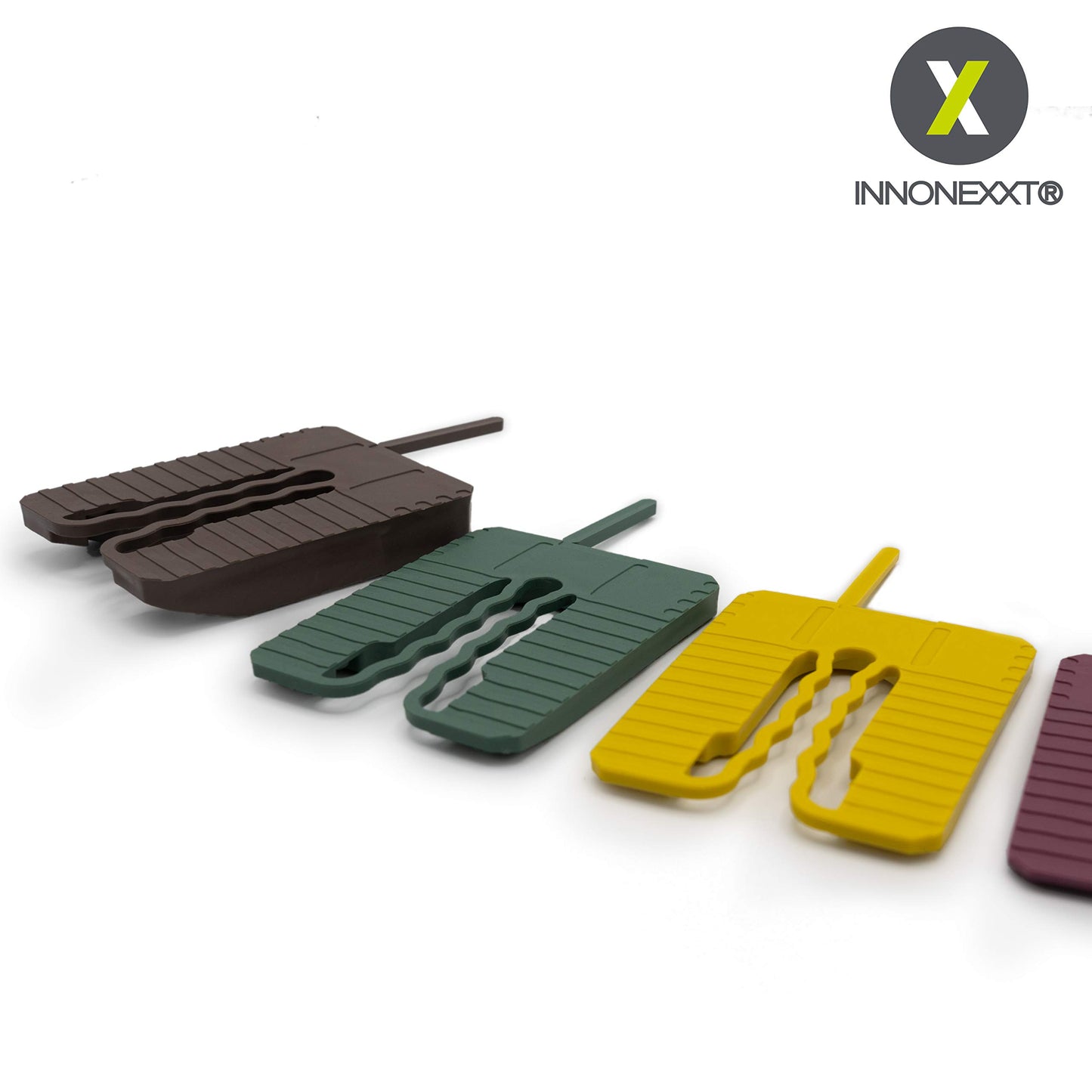 INNONEXXT® Premium Spacer | 60 x 45 mm | Shim plates, spacers, distance holders | Set: 1, 2, 3, 4, 5, 10 mm (300 x Spacers 60 x 45 mm)