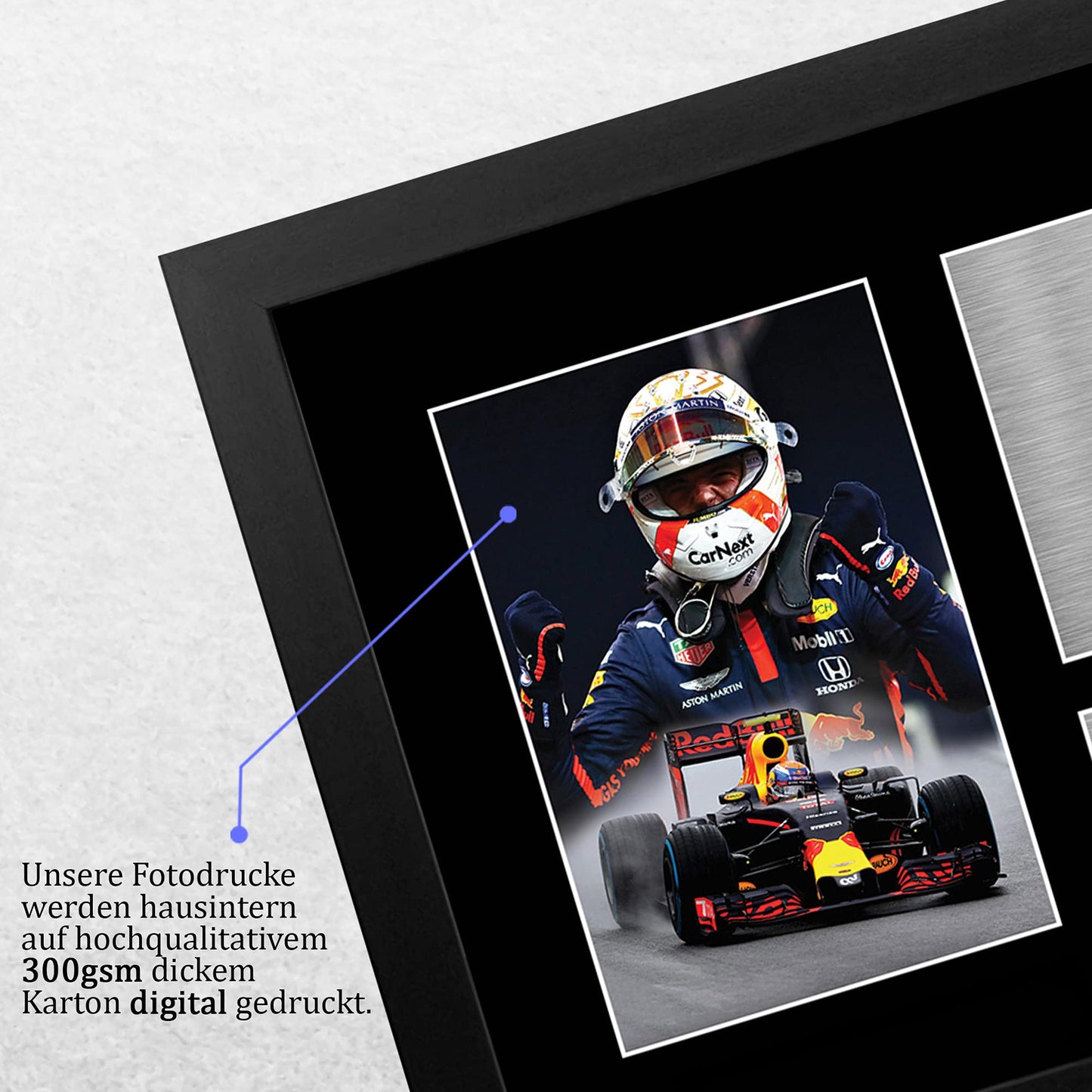 HWC Trading FR A4 Max Verstappen Formula 1 Gifts Printed, Signed Autograph Picture For F1 Formula 1 Racing Fans - A4 Framed