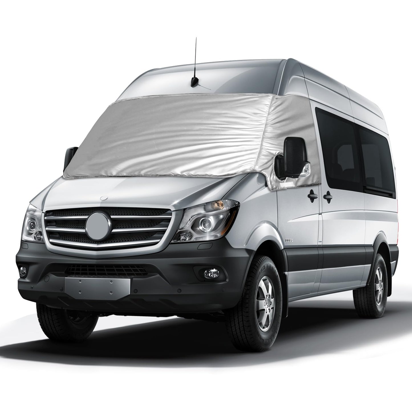 Windshield Wrap Cover Replacement for Mercedes Sprinter 2019-2023, Car Windshield Cover, 600D Luxury Sunshade Waterproof Snow-Ice Protection, Dust Cover
