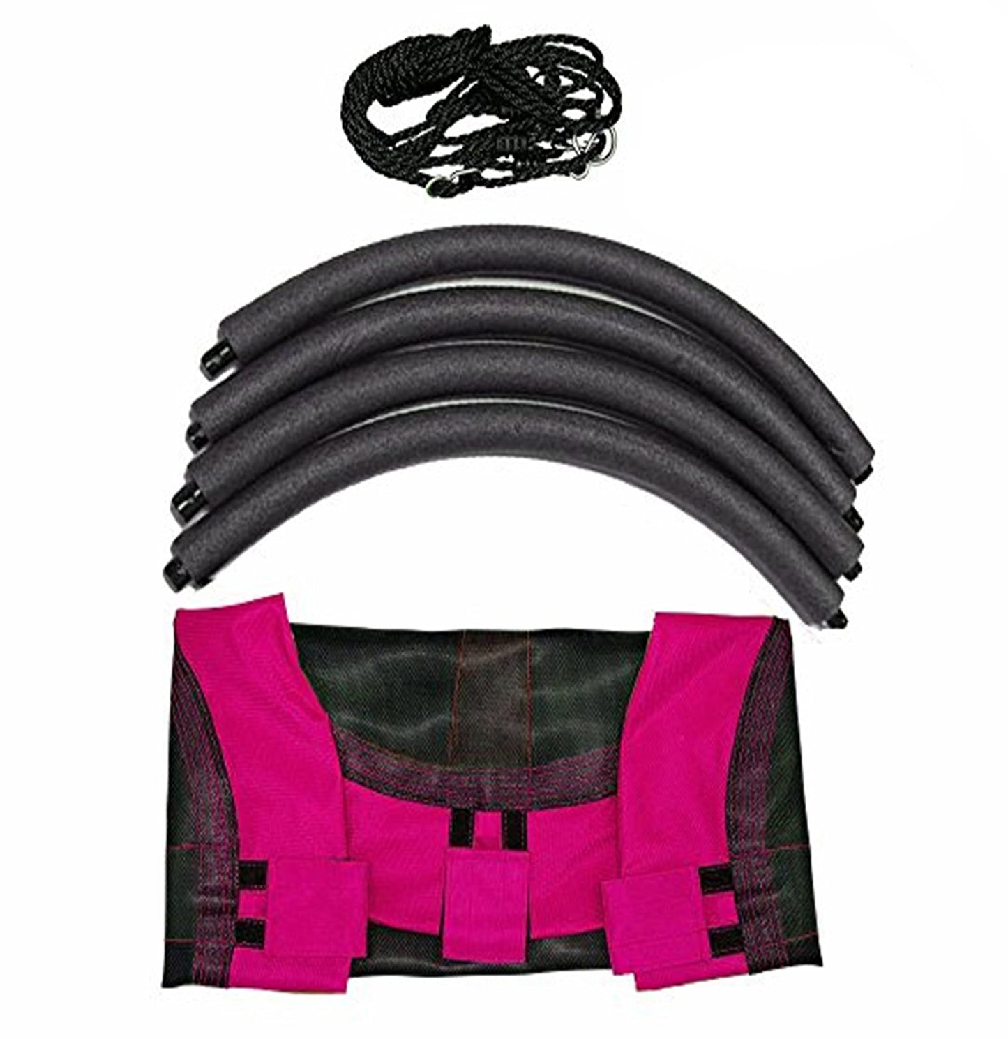 Izzy Nest Outdoor Swing, Textilene PE plastic, Weatherproof, Soft Nest, Multi-child swing up to 150kg - Pink 110Dx110Wx180Hcm