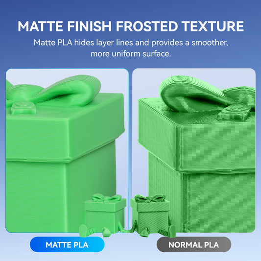 JAYO Matte PLA Filament 1.75mm, 3D printer Filament, neatly wound, +/- 0.03mm accuracy, 1.1KG spool (2.42 LBS), 2 pack, totaling 2.2KG, Black+ Black.