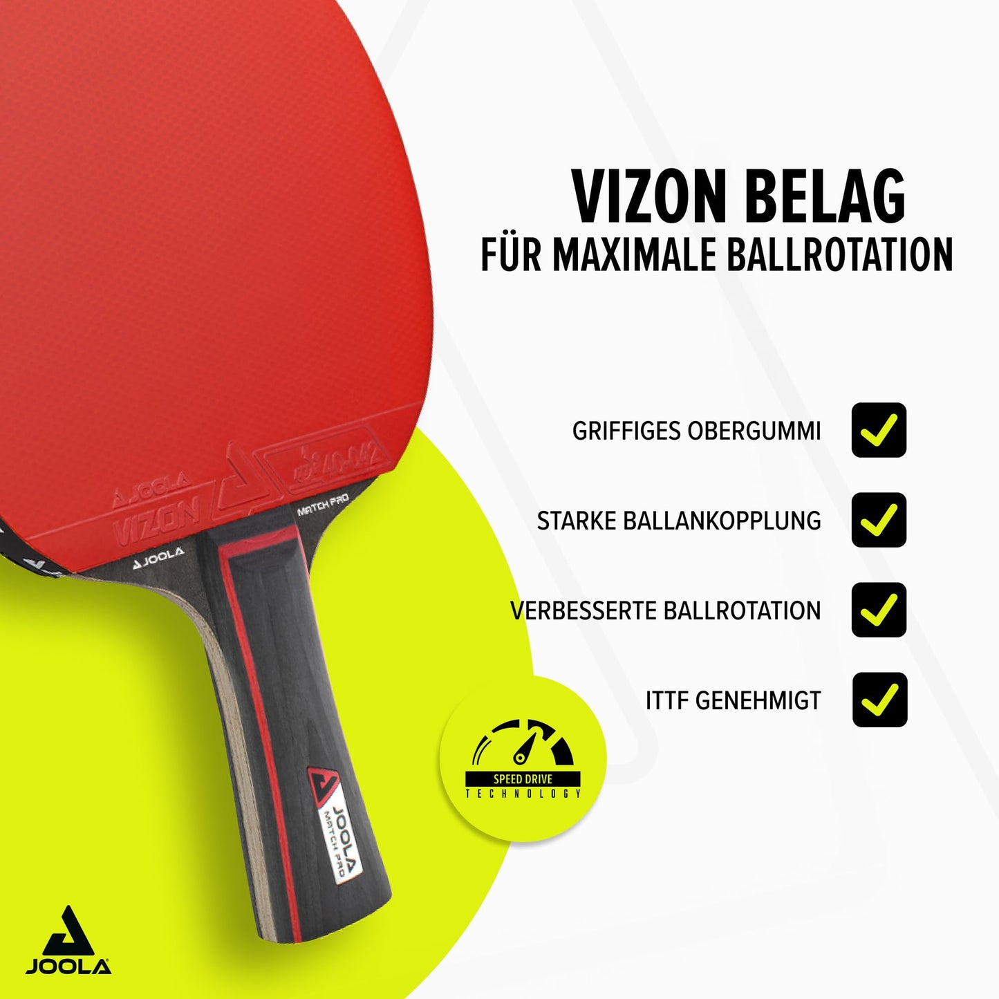 JOOLA Table Tennis Set Duo PRO includes 2 paddles, 3 balls, and a cover in red/black, 6 pieces total.