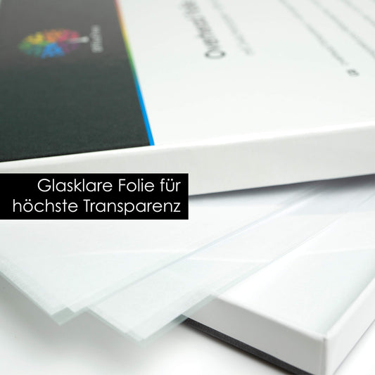 OfficeTree 100 x Overhead Film A4 - OHP film crystal clear - Film for laser printer - Overhead films also suitable as copy film, projector film or printer film.