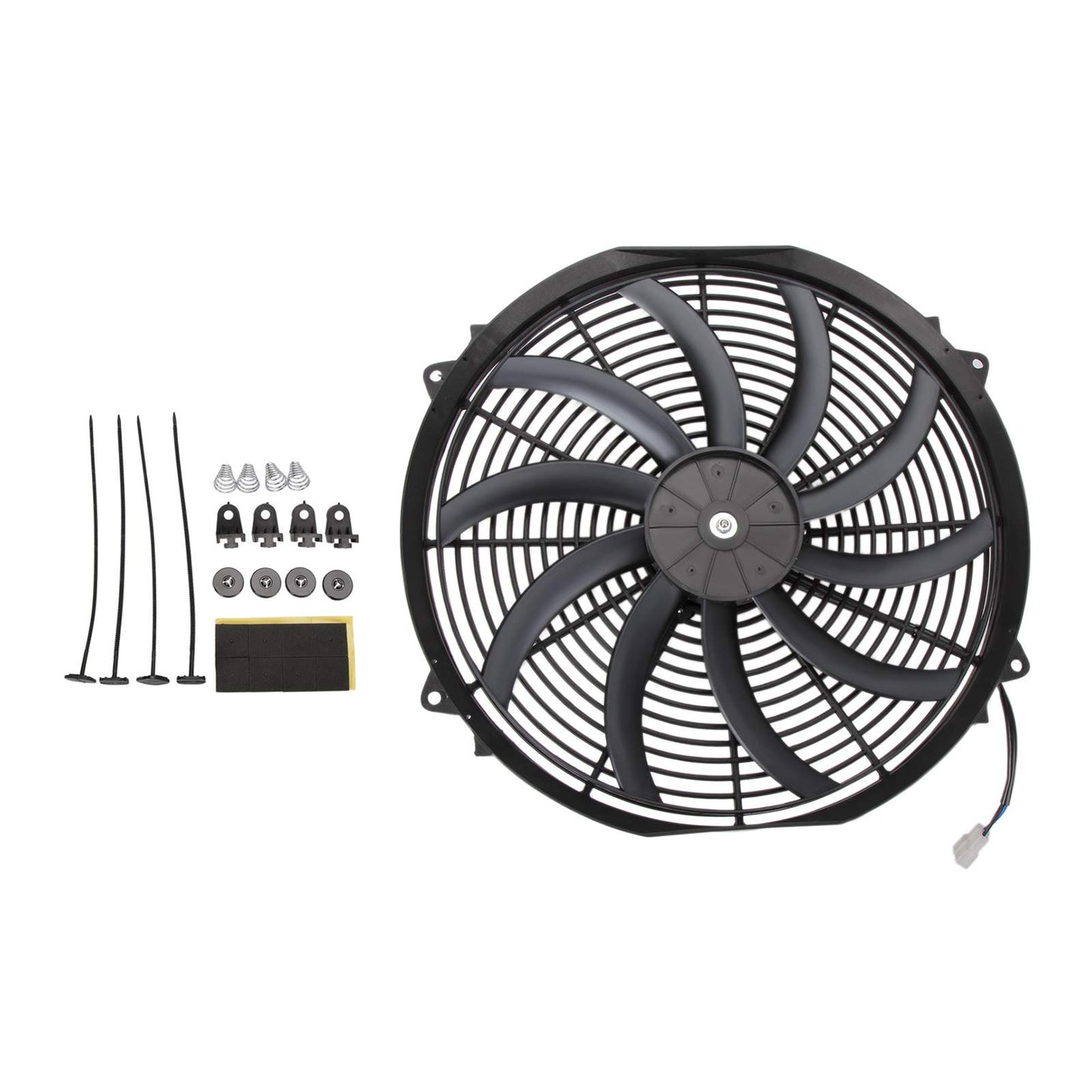 Madlife Garage Universal 16" 120W Fan Cooler Radiator Fan Cooling Fan with Mounting Kit