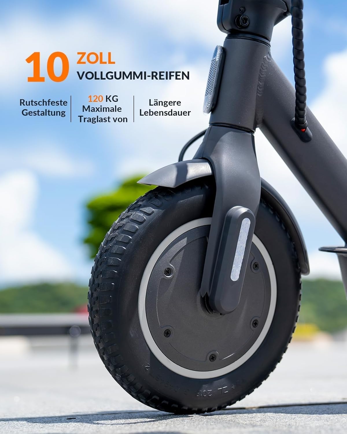 Street-legal E scooter, 10-inch, max 32km range 20km/h, comfortable suspension, electric scooter up to 120kg, turn signals, APP connectivity, dual braking system Adult E Roller