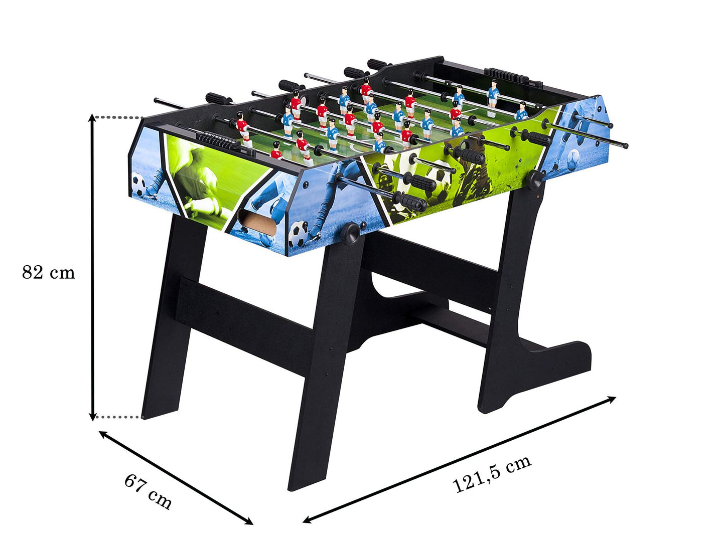 Leomark Table Soccer - SMART Sport - Foosball Table for Kids, Table Soccer with Accessories, Foldable, Suitable for Parties and Game Rooms, Ages 8+