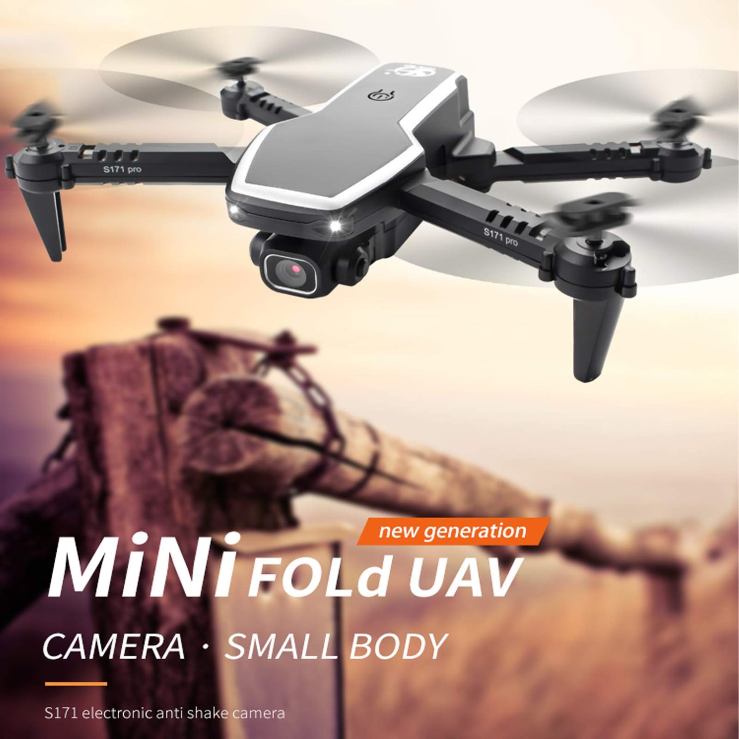 PRO RC Drone with Camera 4K Mini Drone Dual Camera Foldable Quadcopter with Flight Path Function Headless Mode 3D Flight Auto Hover One Key Start Landing One Key Return for Kids