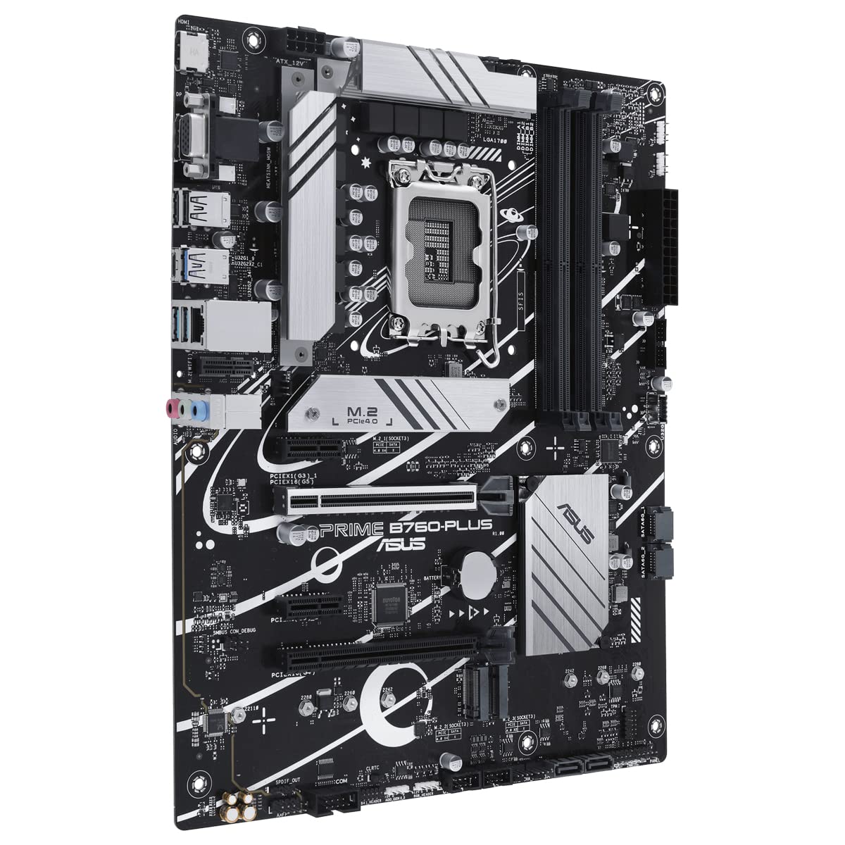 ASUS PRIME B760-PLUS Gaming Motherboard Socket Intel LGA 1700 (Intel B760, ATX, DDR5 memory, PCIe 5.0, 3x PCIe 4.0 M.2, Thunderbolt 4, Aura Sync)