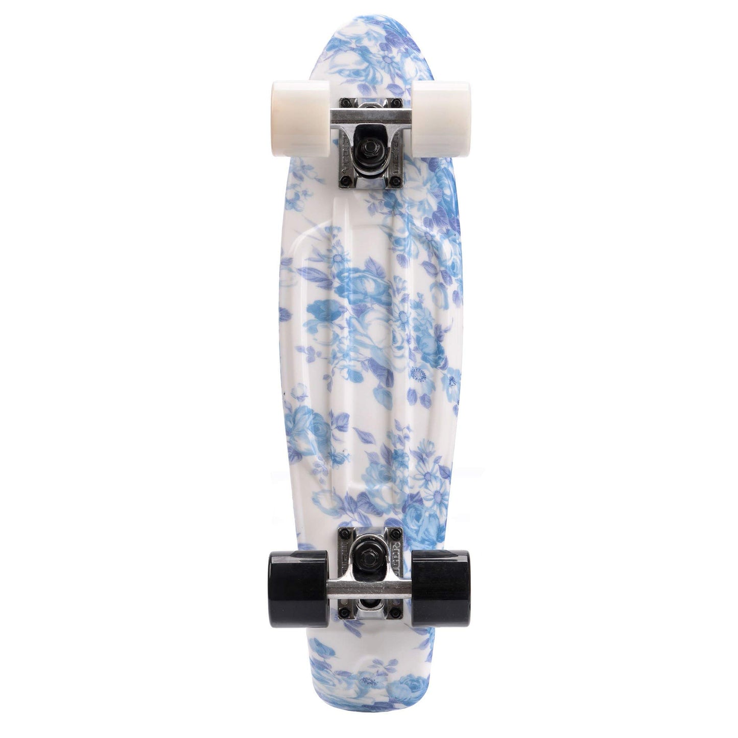 meteor Skateboard Kids Mini Cruiser Kickboard for girls Retro Boys Mini Board Children Vintage miniboard, FLOWERS white