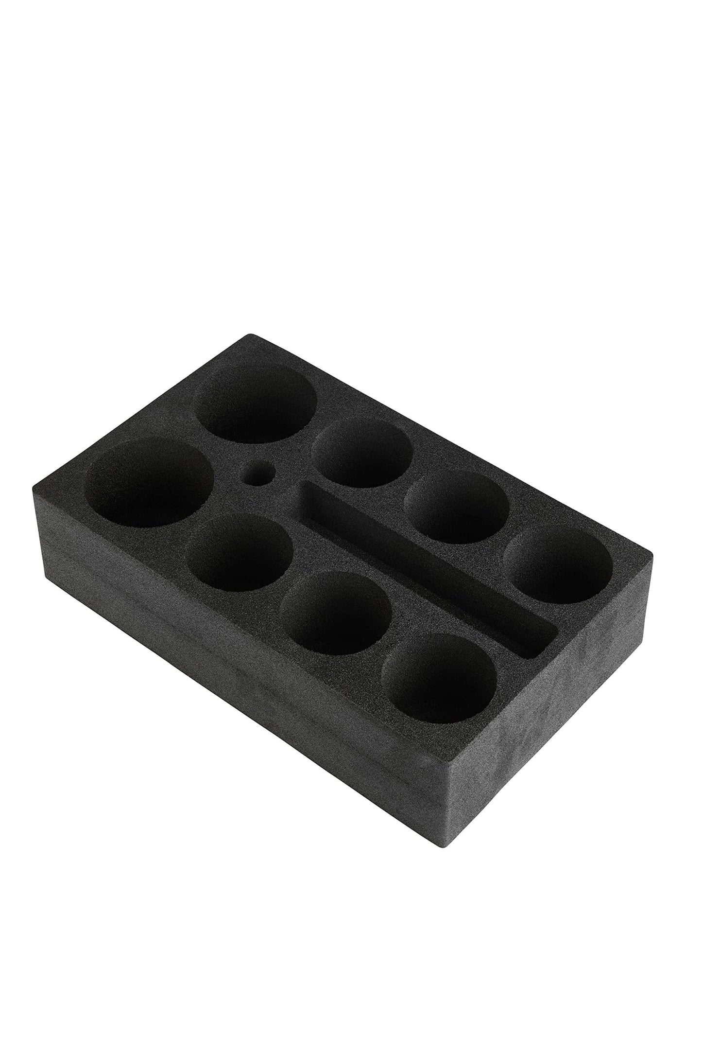 SCHAUMEX® foam bottle holder – space for 8 bottles/drinks – special foam for camping, caravans, RVs, boats - Made in Germany.