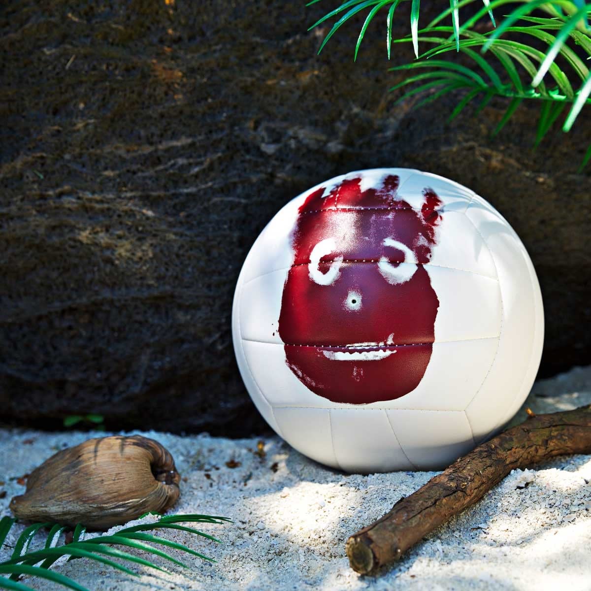 Wilson volleyball, suitable for outdoor and recreational players, famously featured in the movie "Cast Away" as "Mr. Wilson", available in white/red color.