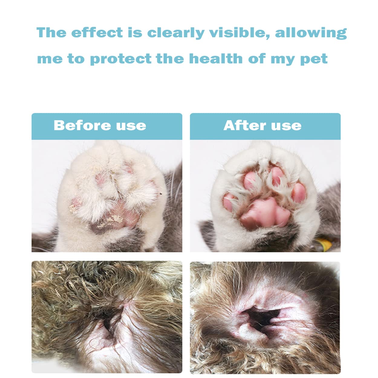 Dog grooming clipper, Mokeum Low Noise Professional Pet Hair Trimmer with LED Light and Cat Ringworm Lamp, 2 Speed Electric Hair Clipper for Dogs Cats Paws, Face