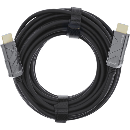 InLine® HDMI AOC Cable, Ultra High Speed HDMI Cable, 8K4K, black, 30m