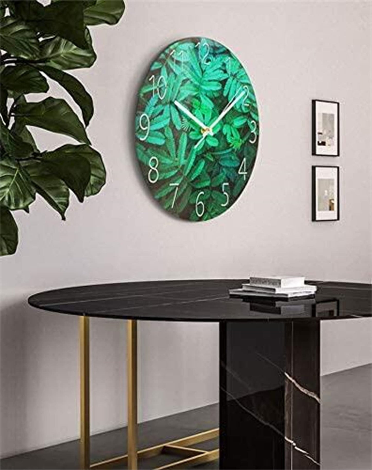 RAILONCH Silent Wall Clock Modern Design Wall Clock Silent for Living Room, Kitchen, Office, and Bedroom (#07)
