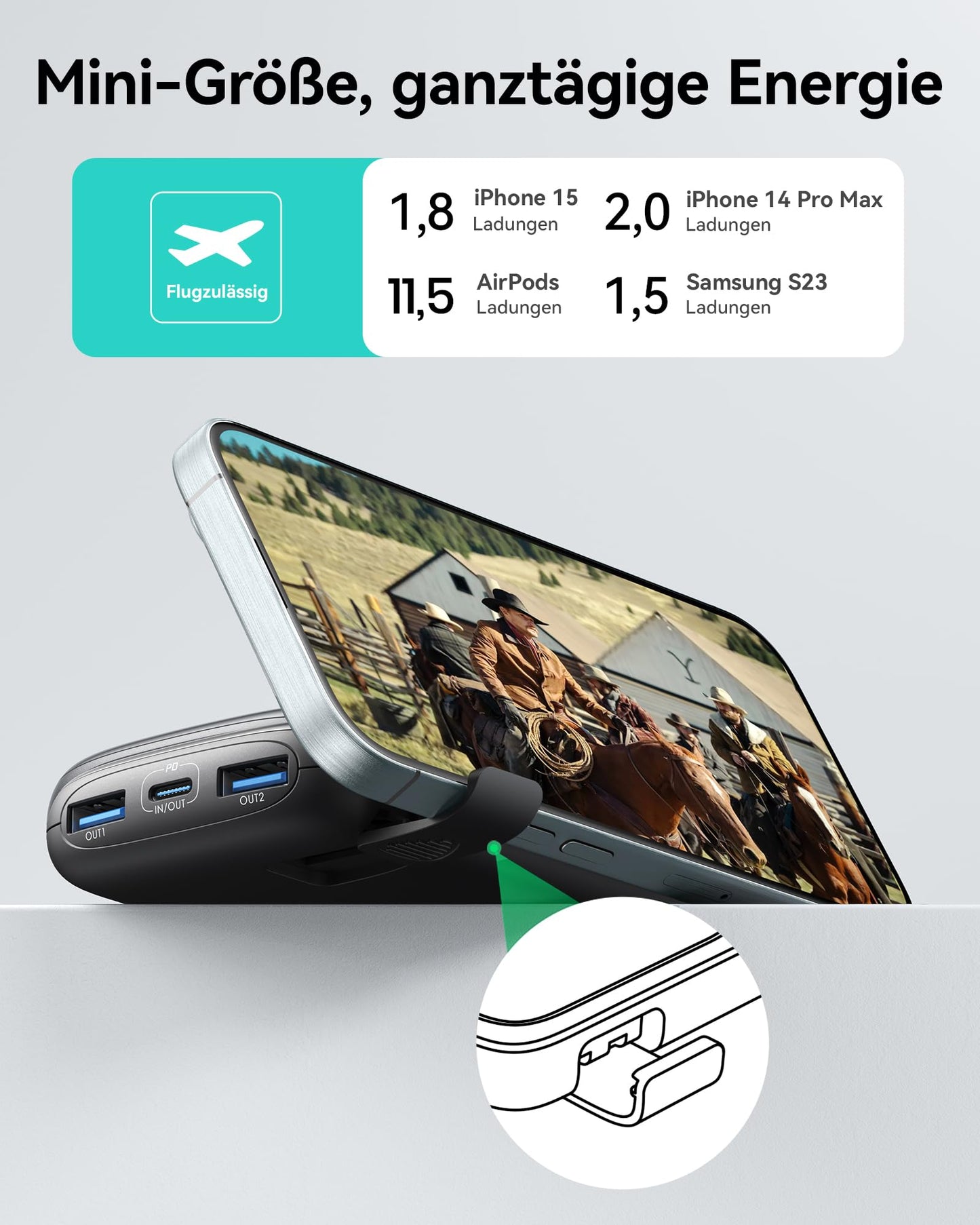INIU Power Bank, 22.5W Fast Charging 10000mAh Portable Charger Small But Powerful, PD3.0 QC4.0 USB C Input & Output External Battery Pack for iPhone 17 16 15 14 13 12 Pro Max Mini Plus Samsung S23 AirPods iPad, etc.