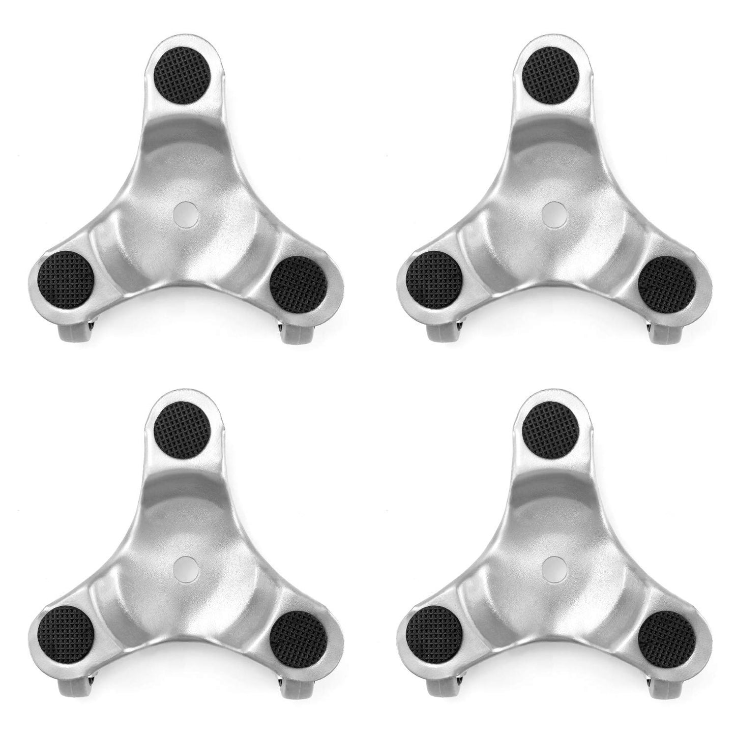 QWORK® 4 Pack 152mm Furniture Rollers, Transport Roller, 180kg Capacity, 3 Swivel Casters Moving Dolly, durable and easy to use.