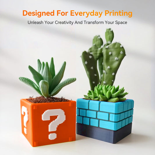 TECBEARS PLA Filament 1.75mm Bundle, 4kg 3D Printer Filament PLA, Vacuum Sealed, 1kg per spool (2.2lbs), total 4kg 3D Filament (Chocolate + Sky Blue + Cherry Red + Olive Green)