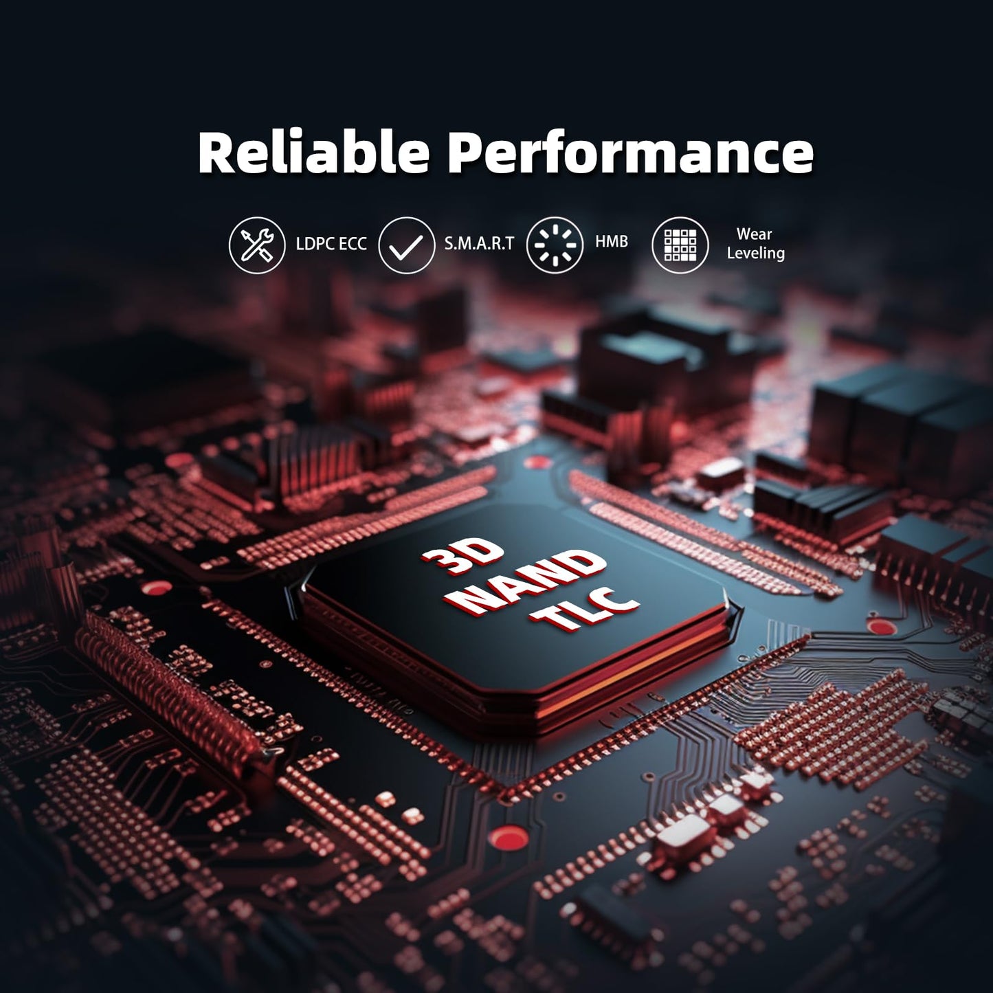 KingSpec NX-2280 512GB SSD NVMe M.2 PCIe 3.0 Gen 3x4 Gaming Solid State Drive, Up to 3500MB/s Read, 3D NAND Flash Internal SSD for Desktop/Laptop