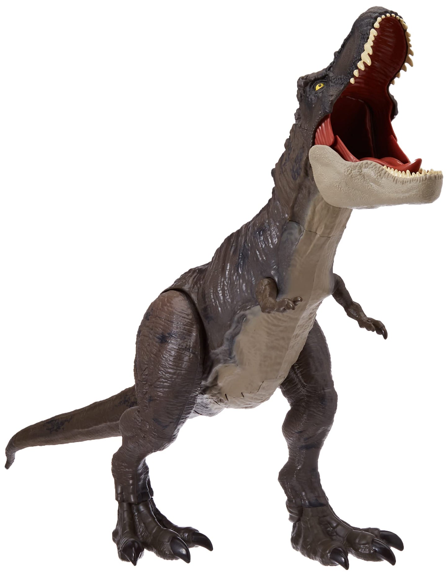 Mattel Jurassic World Dinosaur, Extra-large T-Rex action figure, 101 cm long, poseable with eating function, dinosaur toy, for kids ages 4 and up, HBK73.