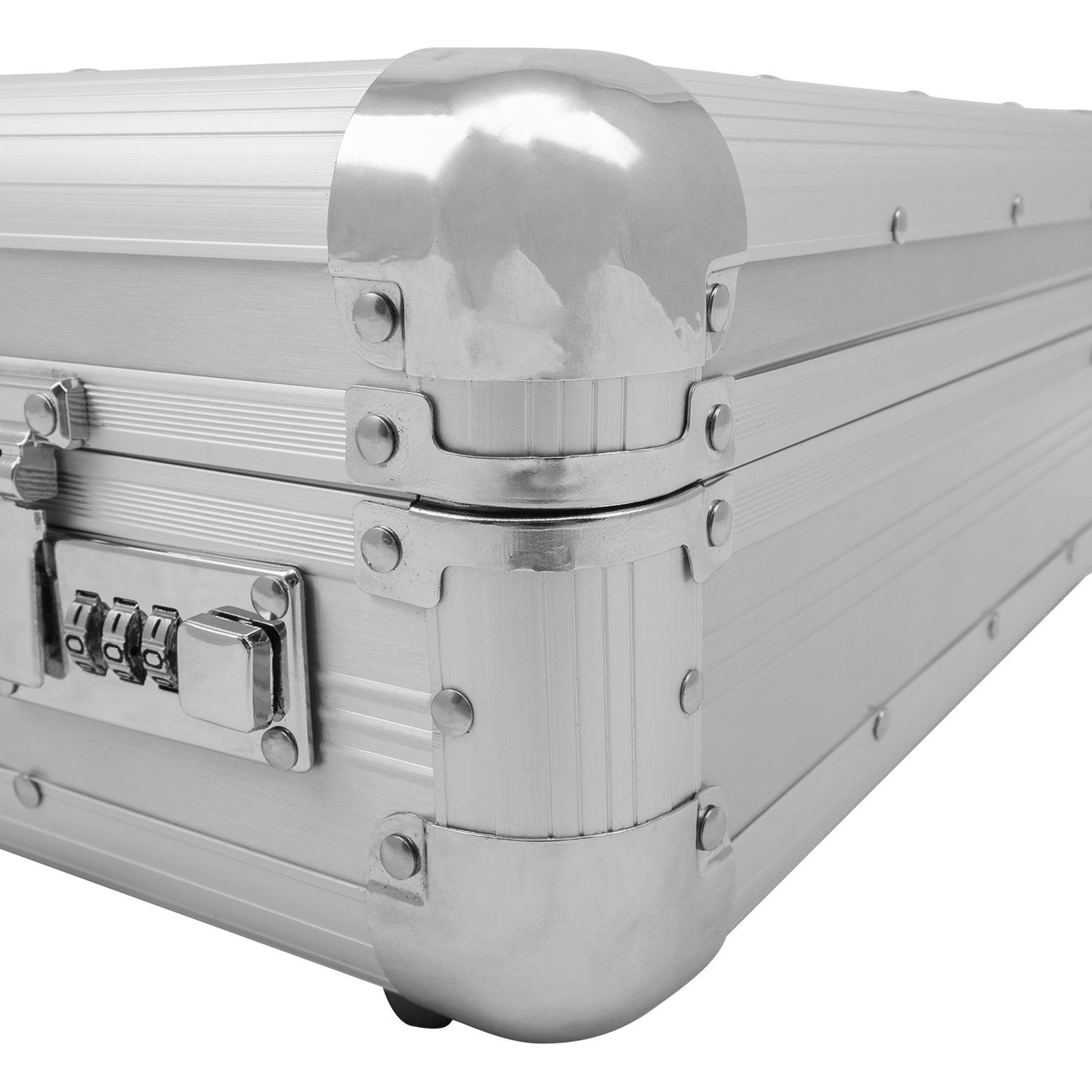 anndora Aluminum Briefcase Attaché Case Silver - Combination lock lockable